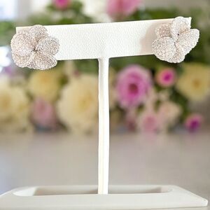 Ti Adoro Earrings Crystal Bridal Quinceanera Formal Prom Runway High End 6S